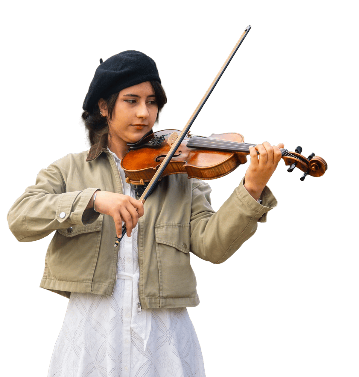 Girl playing violin