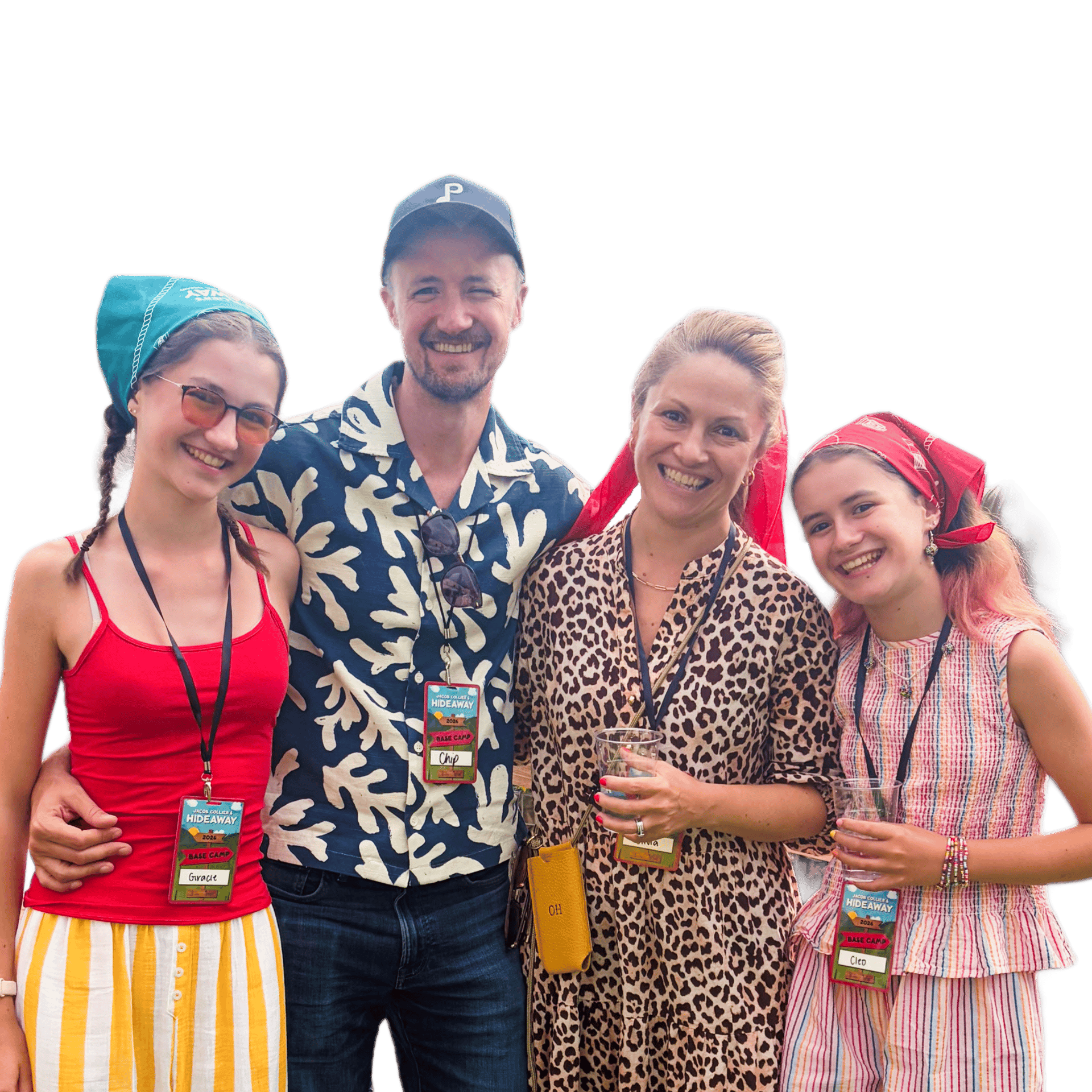 The Horne family at a music retreat